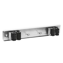 Amig 18760 | cuelga escobas 761 | 280 x 50 x 45 mm | acero inoxidable | inoxidable