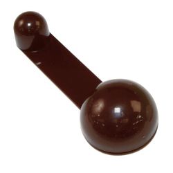 Amig 18813 | tope retenedor 404 | ø40 x 27 x 108 mm | plástico | marrón