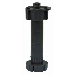 Amig 19161 | pata cocina 9 | ø47 x 95/120 x ø16 mm | plástico | negro