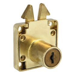 Amig 19885 | cerradura mueble 2a | 40 x 40 mm | acero | latonado