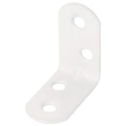 Amig 19937 | ángulo 3 | 30 x 16 x 1,5 mm | acero | blanco