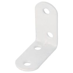 Amig 19945 | ángulo 3 | 40 x 19 x 2 mm | acero | blanco
