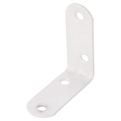 Amig 19946 | ángulo 3 | 50 x 19 x 2 mm | acero | blanco