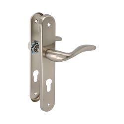 Amig 20020 | manilla con placa lena pb | 238 x 40 mm | acero / zamak | cromado mate