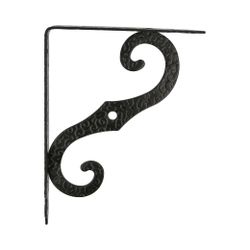 Amig 201 | palomilla ornamental 2 | 150 x 115 mm (6'' x 4,5'') | acero | negro