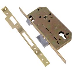 Amig 20171 | cerradura 200 base | 50/85 | acero | latonado barnizado