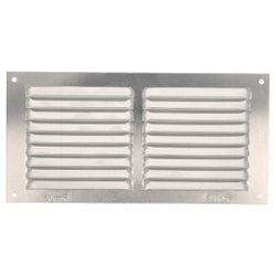 Amig 20187 | rejilla ventilación 3 | 100 x 200 mm | aluminio | plata