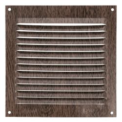 Amig 20208 | rejilla ventilación 3 | 150 x 150 mm | aluminio | wengué