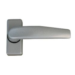 Amig 20421 | manilla con placa delta | 121 x 72 mm | aluminio | plata