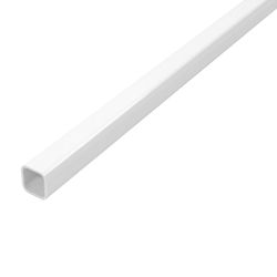 Amig 20711 | tubo cuadrado aluminio | 20 x 20 mm | aluminio | blanco