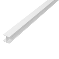 Amig 20887 | unión h lados iguales pvc | 17 x 4 mm | pvc | blanco