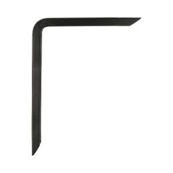 Amig 21086 | palomilla 4 plus | 150 x 100 mm (6'' x 4'') | aluminio | negro