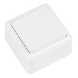 Amig 21174 | conmutador de sobreponer 381 | 60 x 60 mm | policarbonato | blanco