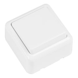 Amig 21177 | pulsador de sobreponer 382 | 60 x 60 mm | policarbonato | blanco
