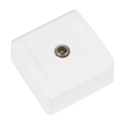Amig 21188 | toma tv de sobreponer 386 | 65 x 65 mm | policarbonato | blanco