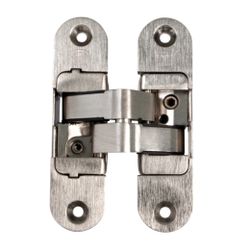 Amig 21792 | bisagra oculta 1028 | 111 x 29 x 37 mm | zamak | cromado mate - izquierda