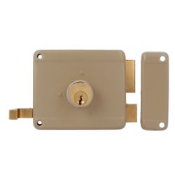 Amig 21972 | cerradura sobreponer 78 | 100 x 85 mm | acero | beige - derecha
