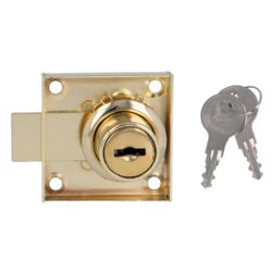 Amig 22147 | cerradura mueble 1a | 40 x 40 mm | acero | latonado