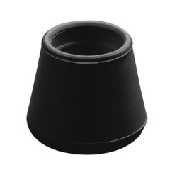 Amig 22175 | contera exterior redonda 654 | ø14 mm | goma | negro
