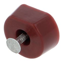 Amig 22314 | soporte plástico para baldas 163 | ø15 x 7 x 19 mm | plástico | marrón