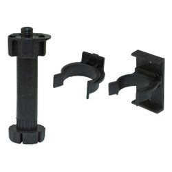 Amig 22727 | kit pata cocina 9 | ø47 x 135/160 x ø13 mm | plástico | negro