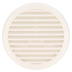 Amig 23037 | rejilla ventilación autoblocante 10 | ø136 x 30 mm | abs | blanco