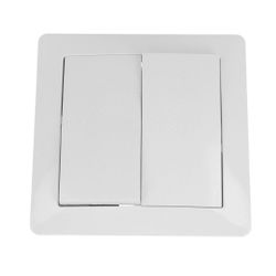 Amig 23187 | interruptor doble de empotrar 4530 | 85 x 85 mm | policarbonato | blanco