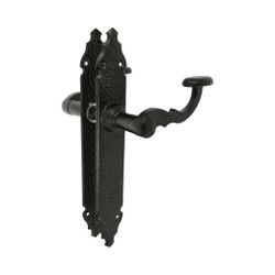 Amig 23383 | manilla con placa 100p | 280 x 44 mm | placa de acero, tirador de zamak | negro