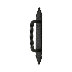 Amig 23392 | manillón con placa 102 | 280 x 45 mm | placa de acero, tirador de zamak | negro