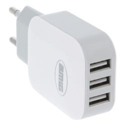 Amig 23615 | cargador 3 puertos usb 3215 | polipropileno | blanco