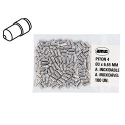 Amig 23696 | pitón 4 | ø3 x 6,65 mm | acero inoxidable