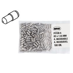 Amig 23698 | pitón 6 | ø3 x 7,55 mm | acero inoxidable