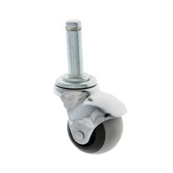 Amig 23932 | rueda bola con espiga y anillo 2519 | ø40 mm | goma | gris-negro
