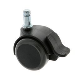 Amig 23952 | rueda con espiga y freno 1508 | ø50 mm | nylon | gris-negro