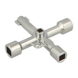 Amig 24081 | llave contador universal 107 | 72 x 72 mm | acero | niquelado