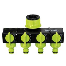 Amig 24347 | conector válvula 4 vías r06 | 1'' - 3/4'' | abs | verde pistacho
