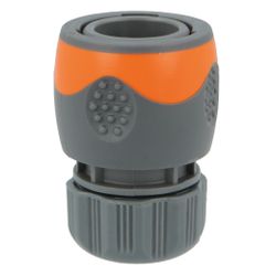 Amig 24759 | empalme rápido manguera r08 plus | 1/2'' | abs / goma | naranja-gris