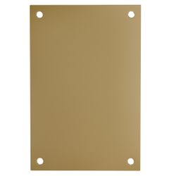 Amig 25961 | placa ciega pc01 | 120 x 80 x 1 mm | acero inoxidable 18/8 | latonado mate