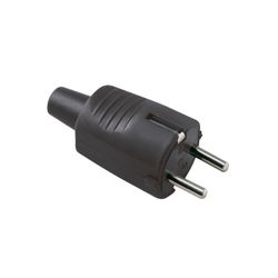 AMIG 8412  Clavija schuko 3273  75 x 32 mm  Polipropileno  Negro