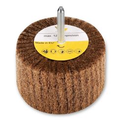AMOLADORA DE ABANICO CON CEPILLO DE LAMINAS DE VELLON CON VASTAGO GRANO 180 SERIE