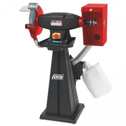 AMOLADORA DE BANCO ECOLOGICA TRIFASICA 850W RUEDA INCLUIDA/CEPILLO NO INCLUIDO