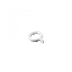 ANILLA CORTINA REDONDA 21MM.BLANCA (100)