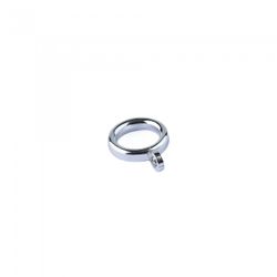 ANILLA CORTINA REDONDA 21MM.PLATA (100)
