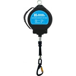 ANTICAIDAS RETRACTIL CABLE ACERO 5 M SF-RFA-5 + GANCHO + BLOQUEO AUTOMATICO + ASA PARA TRANSPORTE