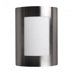 APLIQUE EXTERIOR E-27 INOX.IP44 LISO