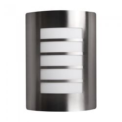 APLIQUE EXTERIOR E-27 INOX.IP44 RANURADO