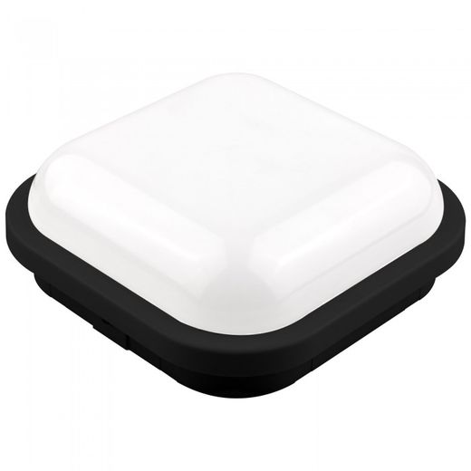 APLIQUE LED IP65 NEGRO CUADRADO 15W.FRI