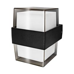 APLIQUE LED LUXE CUADRA.NEGRO IP54 10W.F