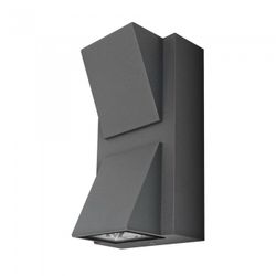 APLIQUE LED LUXE TRAPEC.GRIS IP54 6W.N