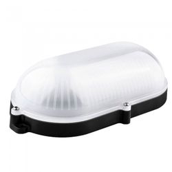 APLIQUE LED OVAL NEGRO EXT.IP65 9W.CALID